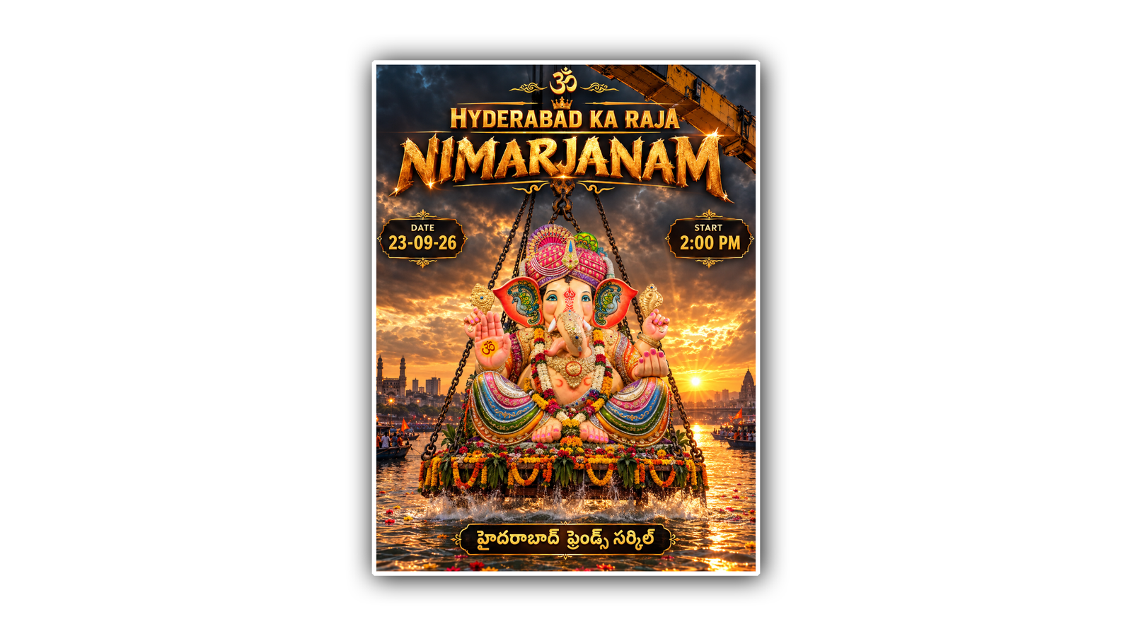 Ganesh chaturthi poster prompt 723